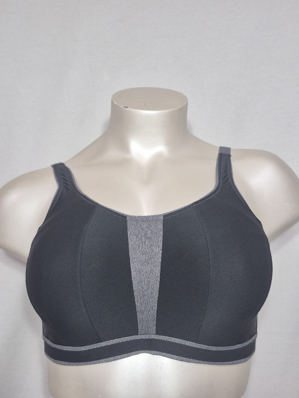 36G Prima Donna 6000110 The Sweater Underwire Sports Bra Black & Gray